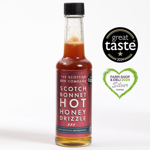Scottish Bee Company Scotch Bonnet Hot Honey Drizzle 200g (British brand)