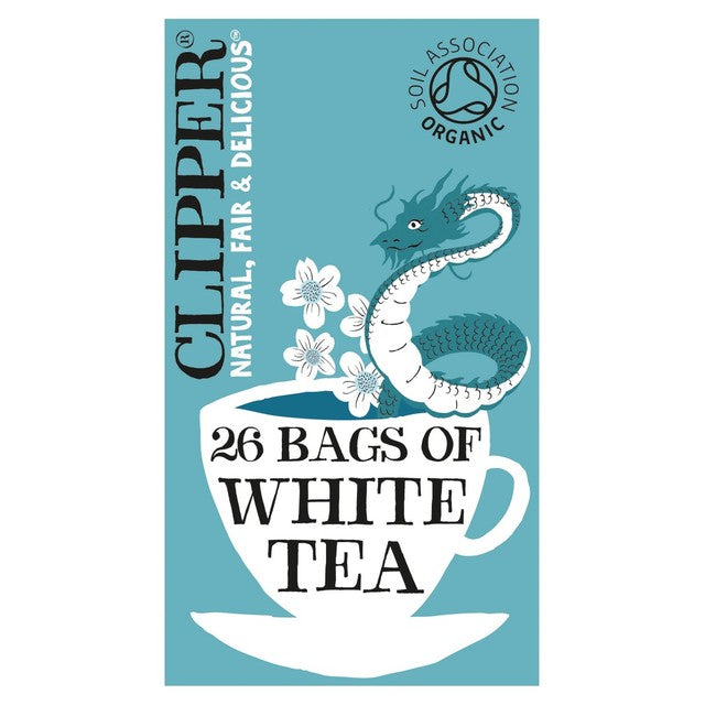 Clipper Organic White Tea Bags 26 Bags - British product