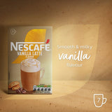 Nescafe Gold Vanilla Latte instant coffee 7 sachets, imported from the UK