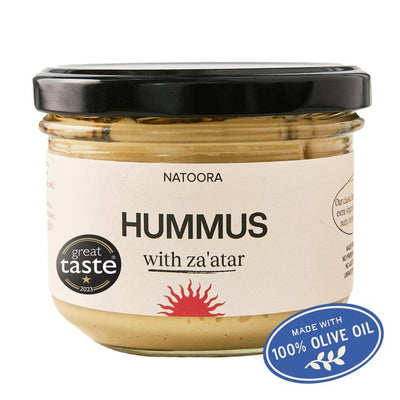 Houmous Natoora avec trempette Zaatar 195g