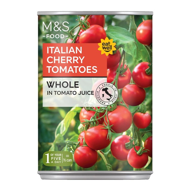 M&S Italian cherry tomatoes 400g, imported from the UK
