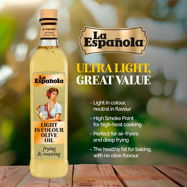 La Espanola light in colour olive oil 750ml, UK version