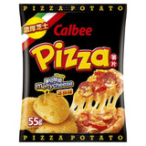 Calbee Pizza Flavoured Potato Chips 55g - British product