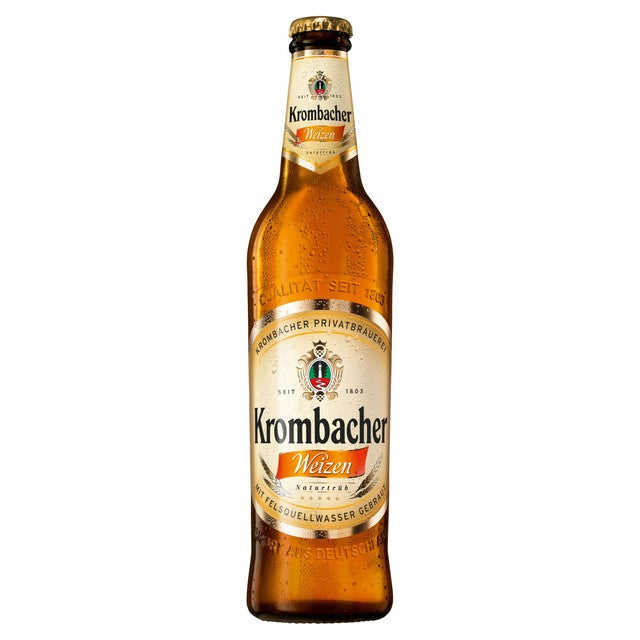 Krombacher Weizen wheat beer 500ml, UK version