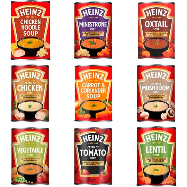 Heinz canned lentil soup 400g, UK version
