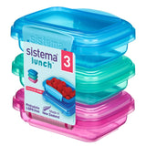 Sistema lunch food storage containers 3x200ml (British brand)