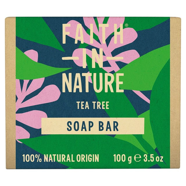 Faith in Nature tea tree soap bar 100g - British product