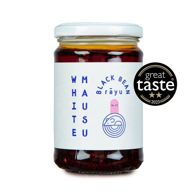 White Mausu Black Bean Rayu Chilli Oil 240g (British brand)