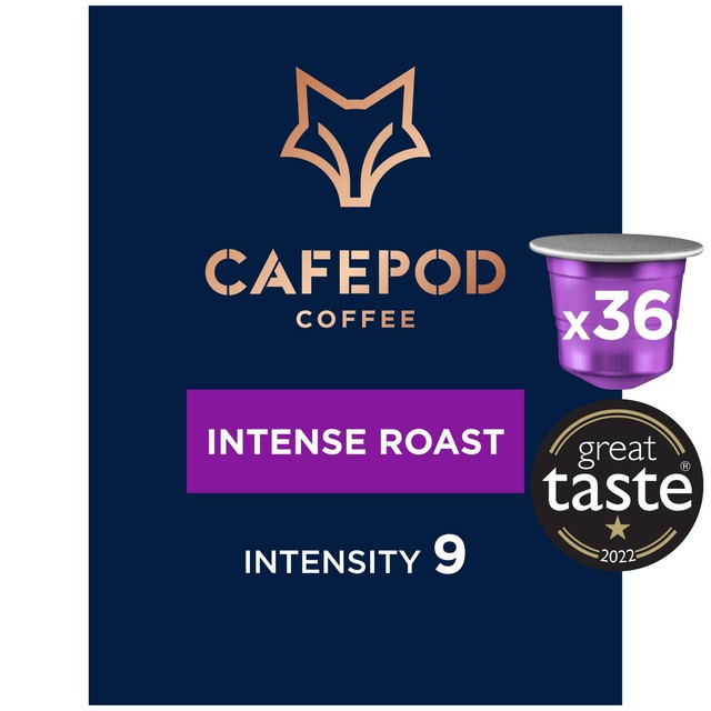 CafePod Intense Roast coffee pods 36 pods - British product