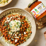 Biona organic chickpea tagine Moroccan style jar (British brand)