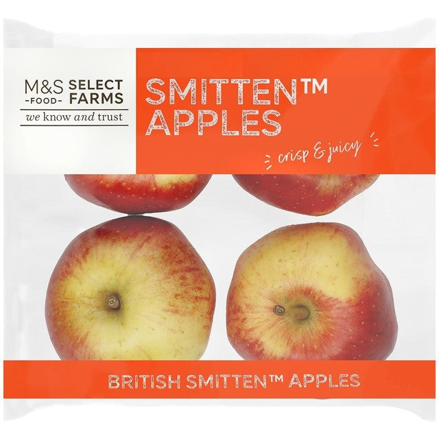 M&S Smitten Apples 4 per pack, imported from the UK