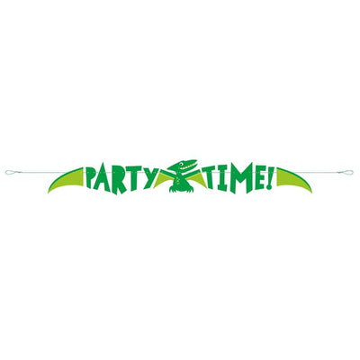 M&S Unique Party Blue Green Dinosaur Birthday Party Banner 5ft- Buy online at McGrocer