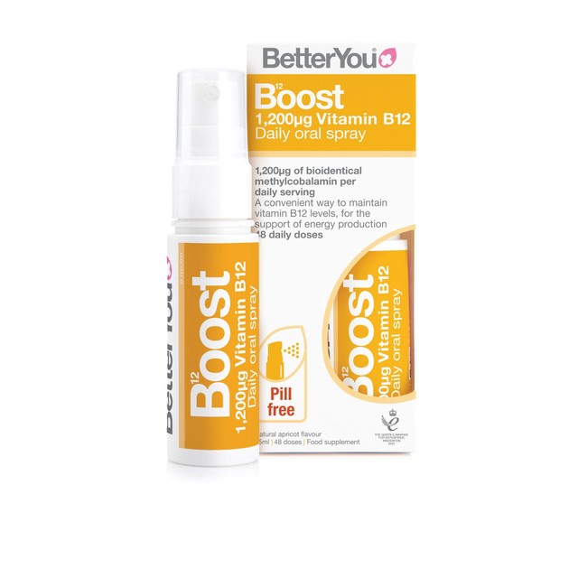 Better You Boost B12 Oral Spray Apricot Flavour 25ml - British product