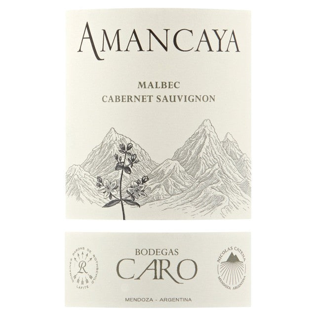 Bodegas Caro Amancaya Red Wine Malbec Blend 75cl, UK version