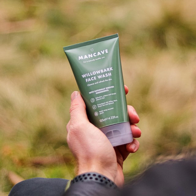 ManCave willow bark face wash 125ml, imported from the UK