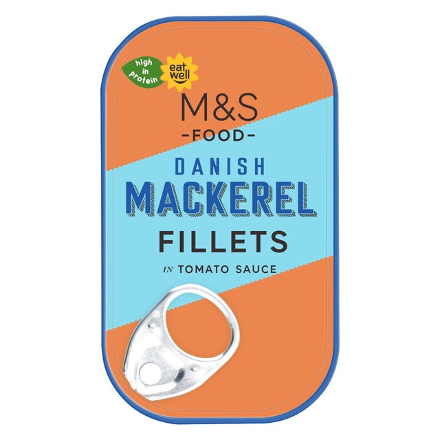 M&S Danish mackerel fillets in tomato sauce - British product