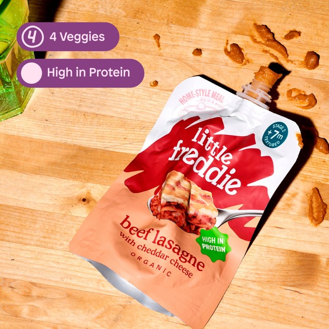 Little Freddie Organic Beef Lasagne with Cheese baby food pouch 130g, UK version