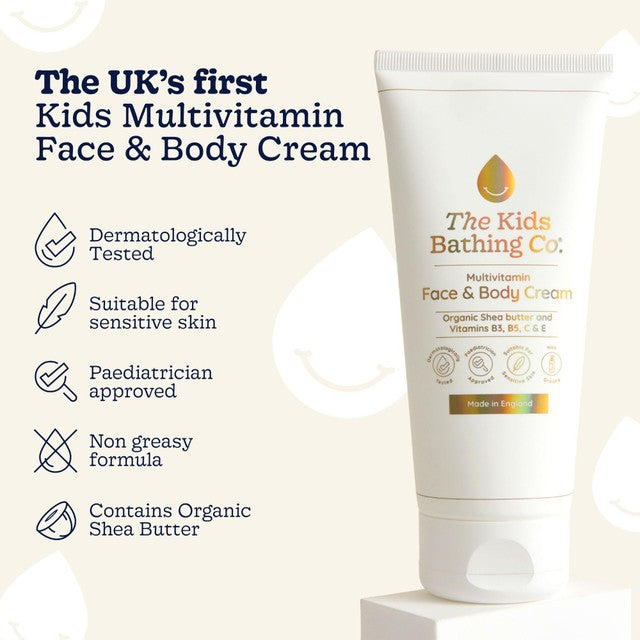 The Kids Bathing Co. multivitamin cream 200ml, imported from the UK