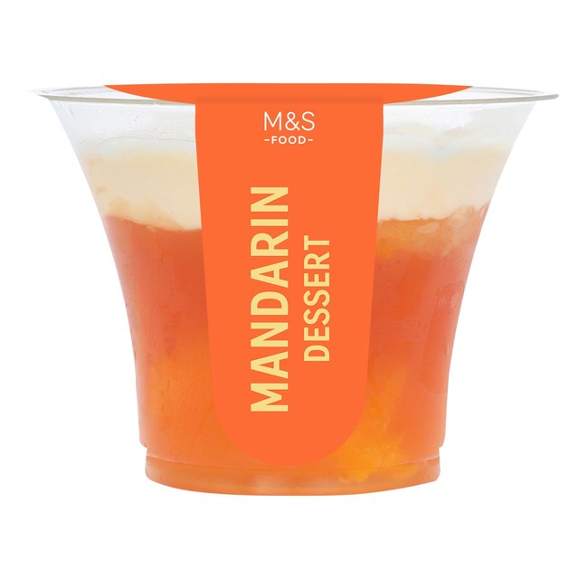 Postre de mandarina M&S 150 g, importado del Reino Unido