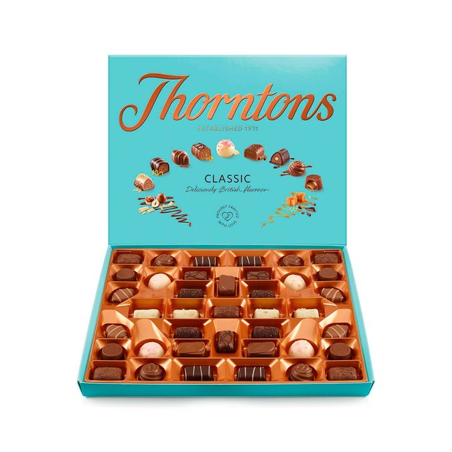 Thorntons Classic Collection assorted chocolate box 262g (British brand)
