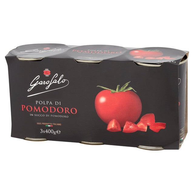 Garofalo chopped Italian tomatoes 3 x 400g, UK version