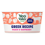 Yeo Valley Organic Greek Recipe Peach  Raspberry 150g