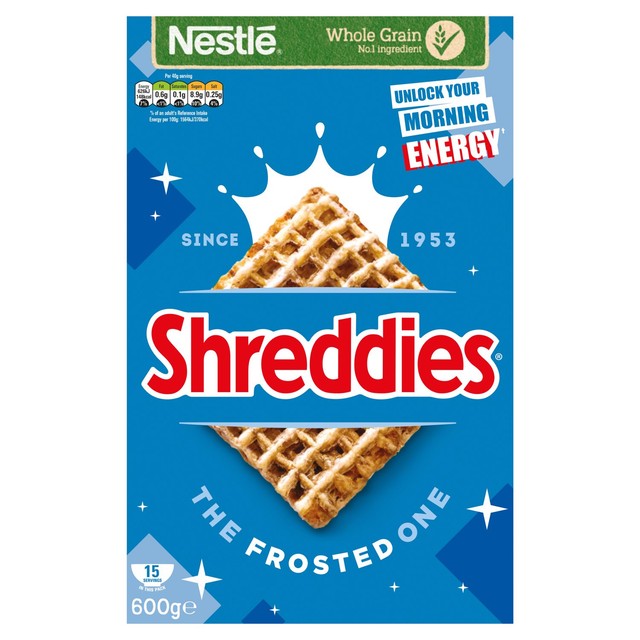 Shreddies frosted breakfast cereal 600g (British brand)