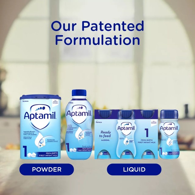 Aptamil First Infant Milk Ready to Feed 1L - British product