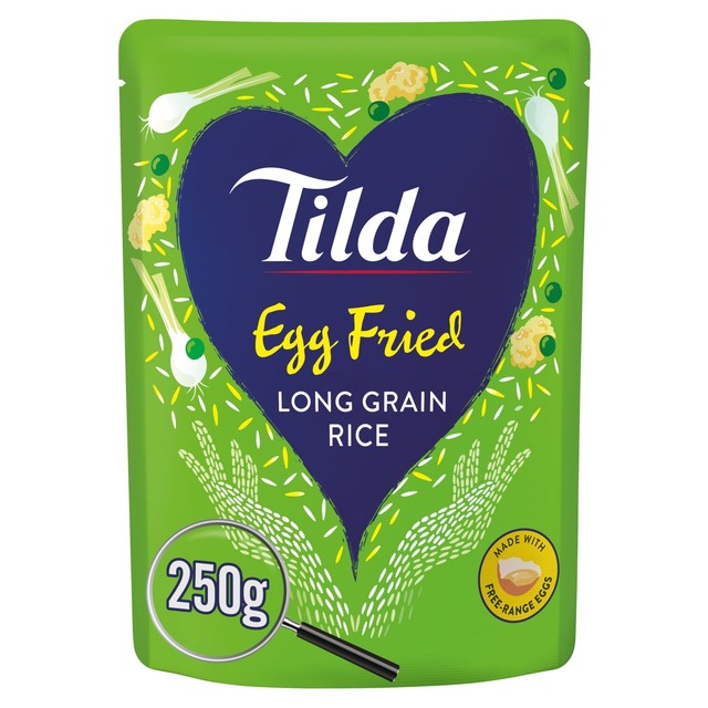 Tilda Microwave Egg Fried Rice 250g (British brand)