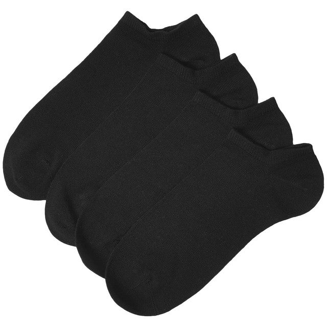 M&S Women's Black Trainer Liners Socks, 5 Pack Size 3-5, imported from the UK
