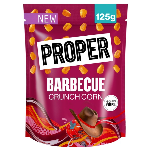 Propercorn barbecue crunch corn 125g, imported from the UK