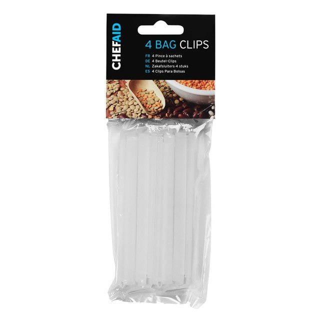 Chef Aid 4 bag clips 11cm - British product