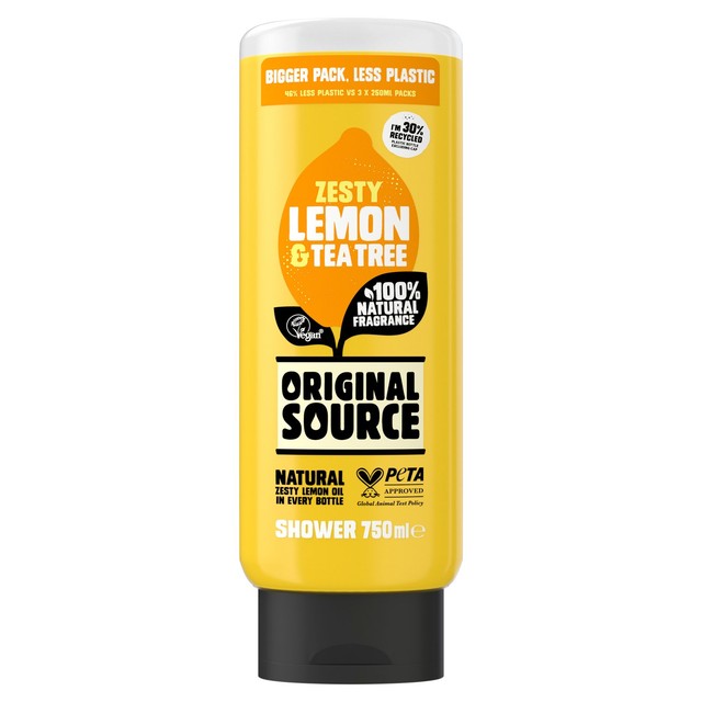 Original Source lemon and tea tree shower gel 750ml, imported from the UK