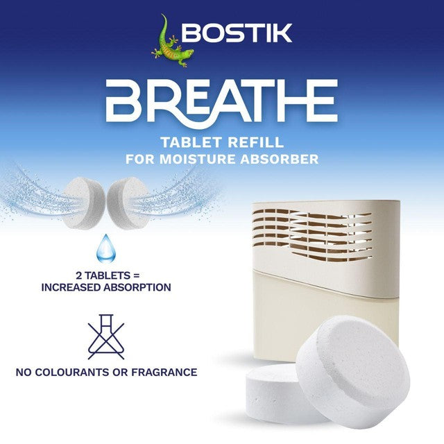 Bostik Breath dehumidifier refill tabs 250g pack of 4, UK version