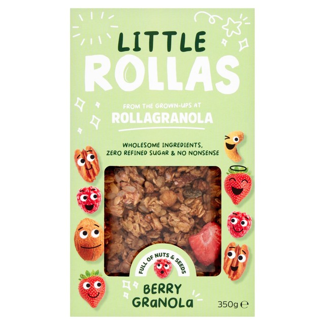 Rollagranola Little Rollas berry granola box (British brand)