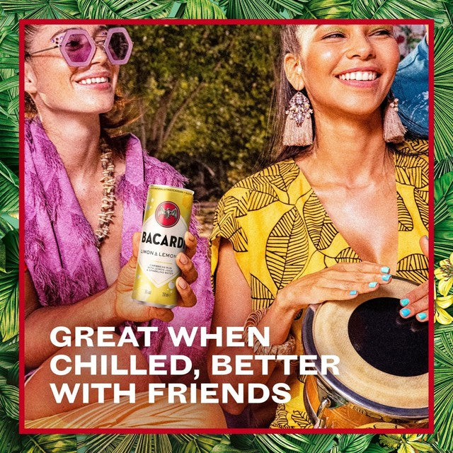 Bacardi Limon Lemonade cocktail can - British product