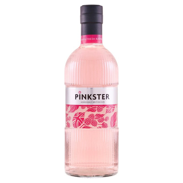 Pinkster pink gin with raspberries 70cl, imported from the UK