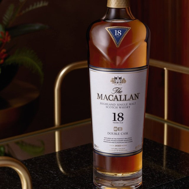 The Macallan Double Cask 18 Year Old single malt whisky 70cl (British brand)