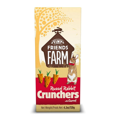 Supreme طعام مكافآت حيوانات صغيرة بالجزرة من Russel Cruncher 80 جرام