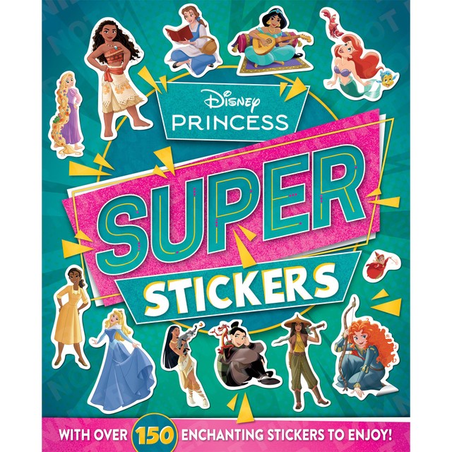 Disney Princess Super Stickers activity book, UK version