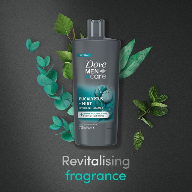 Dove mint and eucalyptus shower gel 700ml - British product