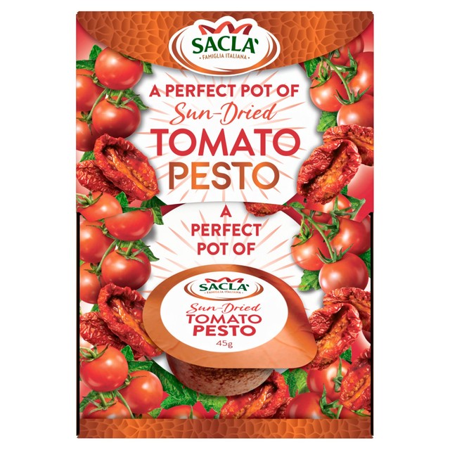 Sacla' sun-dried tomato pesto 45g pot (British brand)