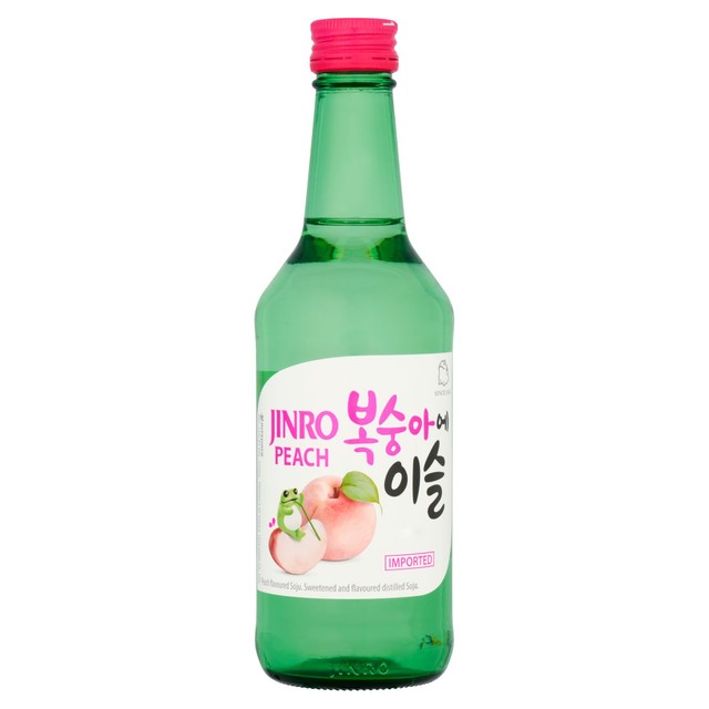 Jinro Peach Soju 350ml, UK version