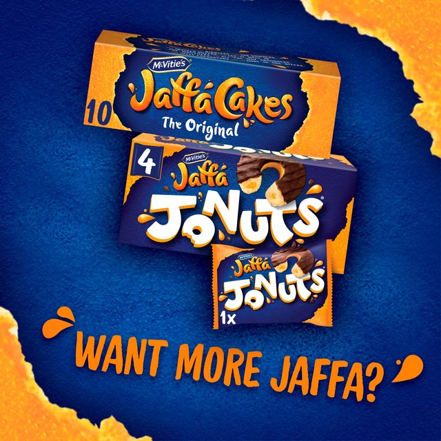 McVitie's Jaffa Jonuts Original 4 pack, imported from the UK