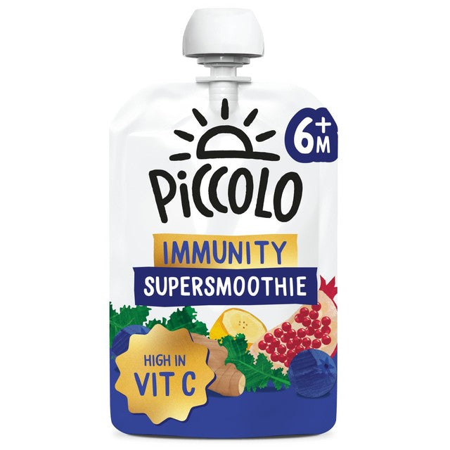 Piccolo immunity supersmoothie blueberry glow with kale 90g, imported from the UK