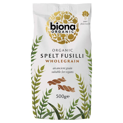 Biona Økologisk Spelt Fullkorn Fusilli Pasta 500g