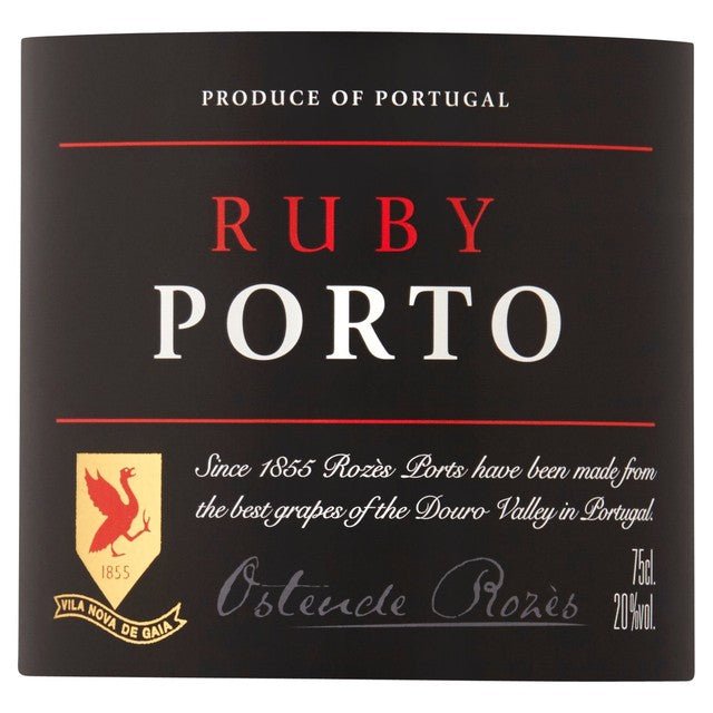Rozes Port Ruby 75cl (British brand)