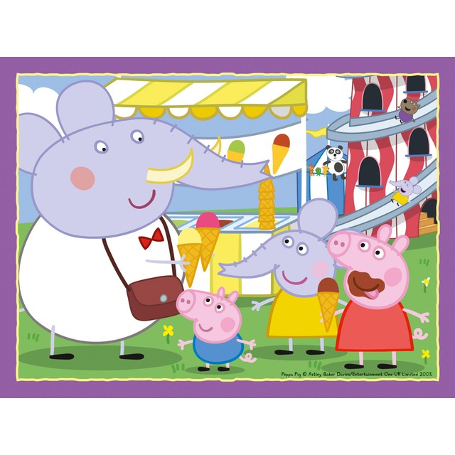 Peppa Pig 4 in a Box jigsaw puzzle set, imported from the UK
