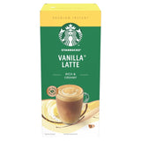 Starbucks vanilla latte coffee sachets 5 pack (British brand)