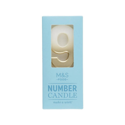 Bougie d'anniversaire chiffre 9 M&S